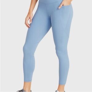 Old Navy Active Light Blue Elevate High Waist Leggings Sz L